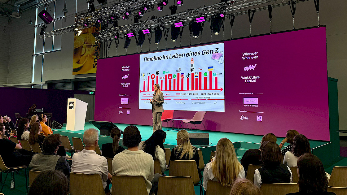 WW - Work Culture Festival: Generation Z, Keynote: Yaël Meier, Foto: © IBA