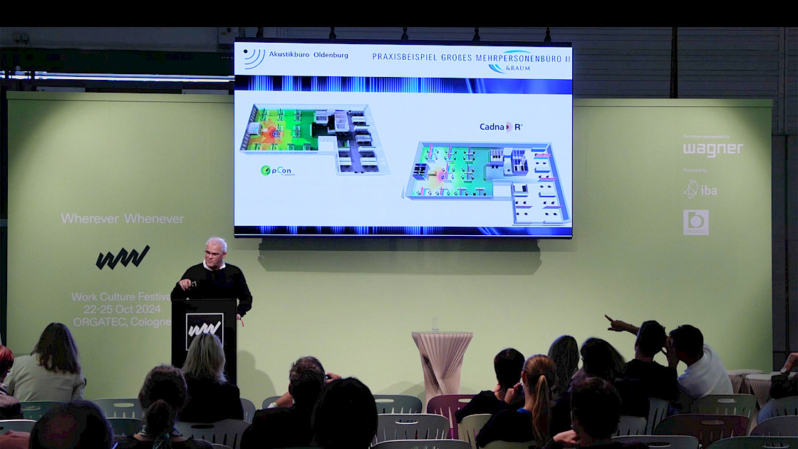 Raumakustik - WW-Work Culture Festival - Vortrag Dr. Christian Nocke, Foto: © IBA