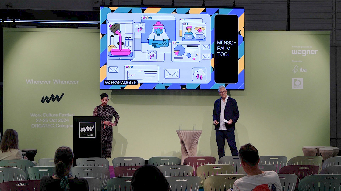 Wherever Whenever - Work Culture Festival: Axinia Braunisch und Dr. Robert Polgar, Building the Collaboration of Tomorrow (Credit: Leibniz Gemeinschaft)
