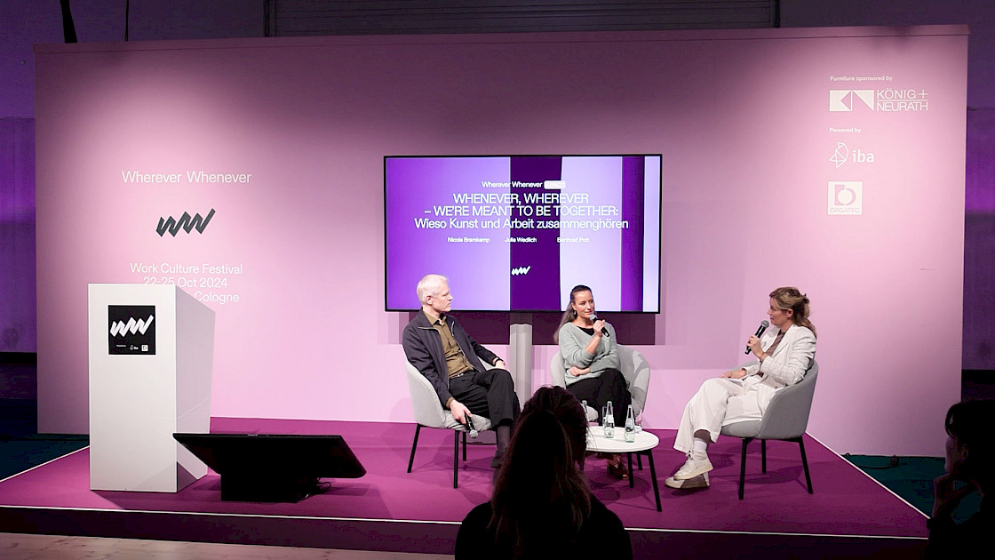 WW - Work Culture Festival - Berthold Pott, Julia Wedlich und Nicola Bramkamp, Foto: © IBA