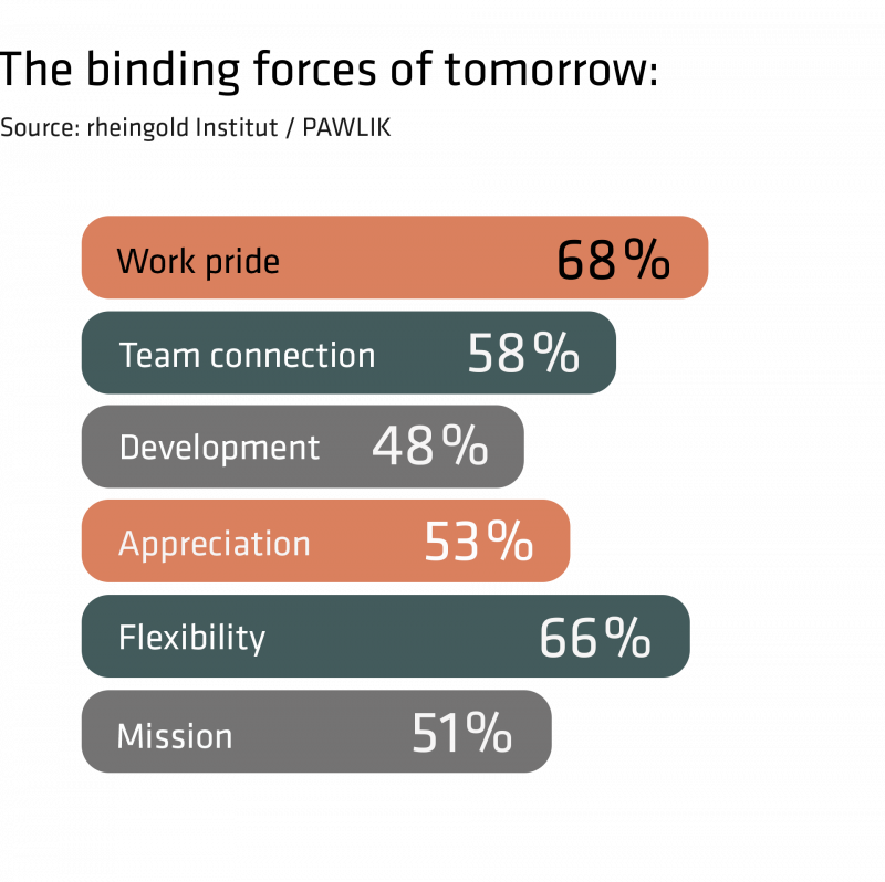 The figures show the percentage of respondents who consider the respective factor important.