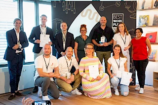 Gewinner Best Worplace Award 2023, Kategorie KMU. Foto: Simon Bauks