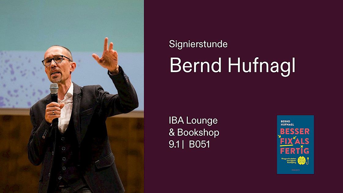 Book Signing: Bernd Hufnagl