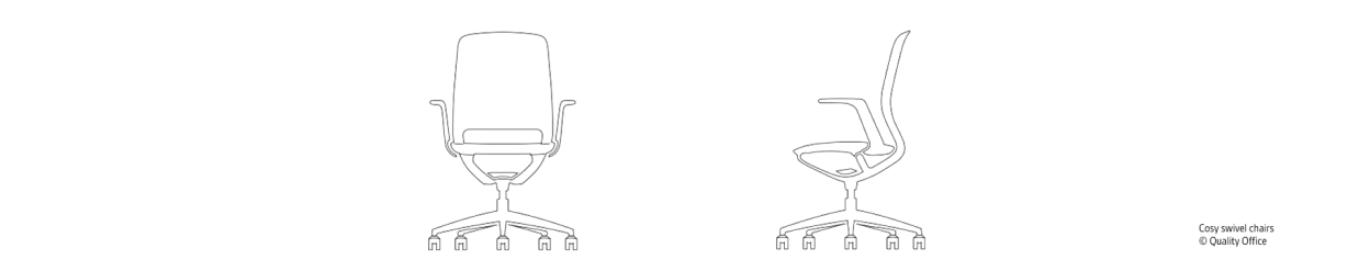 Cosy swivel chairs, image: © Quality Office Cosy swivel chairs, image: © Quality Office